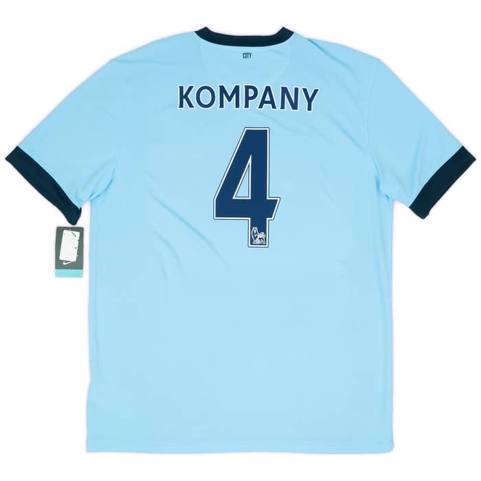 2014-15 Manchester City Home Shirt Kompany #4 (XL)