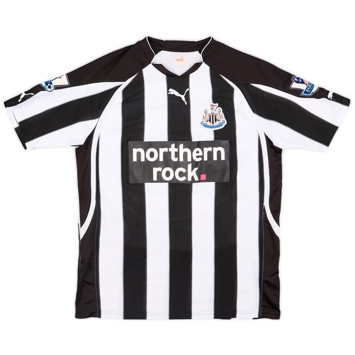 2010-11 Newcastle Match Issue Signed Home Shirt Best #20