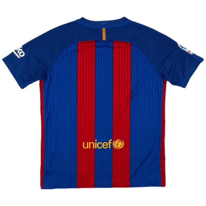 2016-17 Barcelona Home Shirt - 7/10 - (XL.Boys)