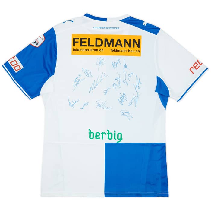 2013-14 Grasshoppers Signed Player Issue Home Shirt - 8/10 - (XL)