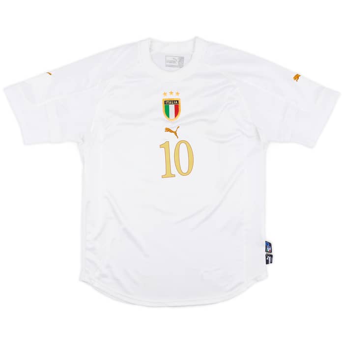 2004-06 Italy Away Shirt Baggio #10 - 6/10 - (M)