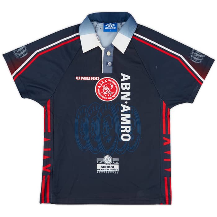 1997-98 Ajax Away Shirt F.De Boer #4 - 8/10 - (S)