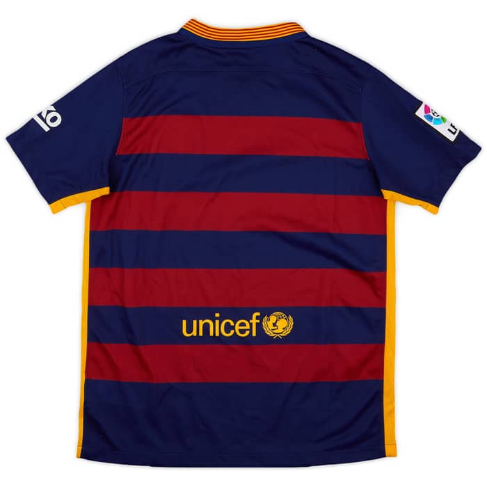 2015-16 Barcelona Home Shirt - 9/10 - (L.Boys)