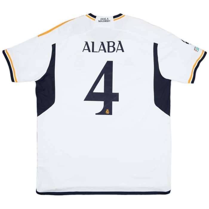 2023-24 Real Madrid Home Shirt Alaba #4 (XXL)