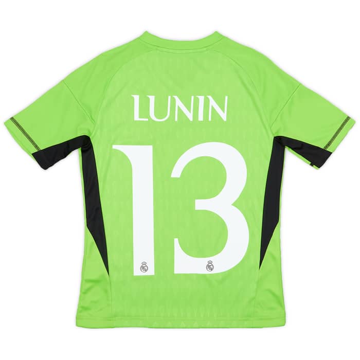 2023-24 Real Madrid GK Home Shirt Lunin #13 (M.Kids)