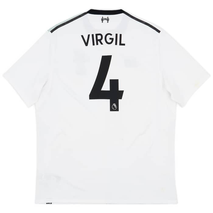 2017-18 Liverpool Away Shirt Virgil #4 - 5/10 - (XL)