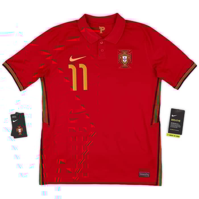2020-21 Portugal Home Shirt B.Fernandes #11 (XL.Boys)