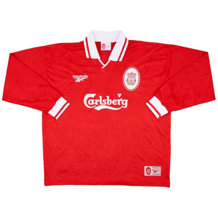 1996-98 Liverpool Home L/S Shirt Carragher #23 - 9/10 - (XL)