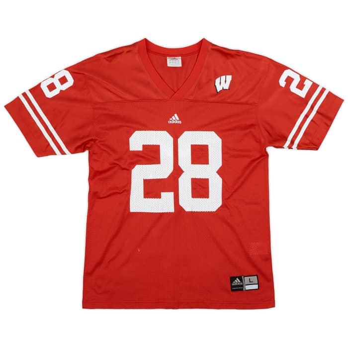 2001-04 Wisconsin Badgers Davis #28 adidas Home Jersey - 7/10 - (L)
