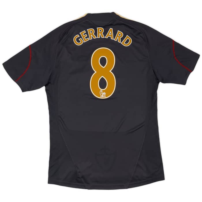 2009-10 Liverpool Away Shirt Gerrard #8 - 6/10 - (L)
