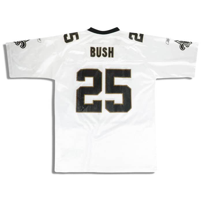 2008-10 New Orleans Saints Bush #25 Reebok On Field Jersey (Away) L