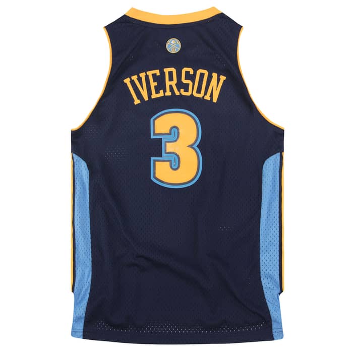 2006-08 Denver Nuggets Iverson #3 adidas Swingman Jersey (Alternate) Y