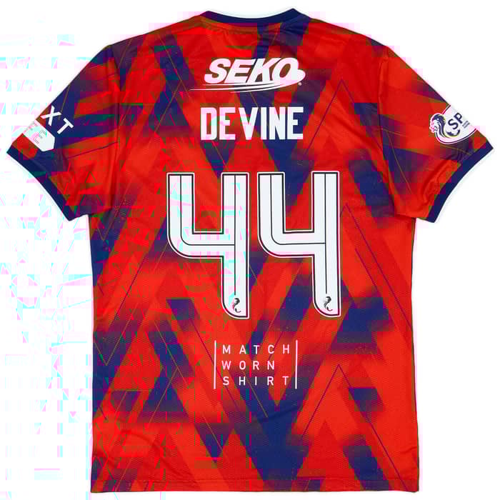 2023-24 Rangers Match Issue Fourth Shirt Devine #44