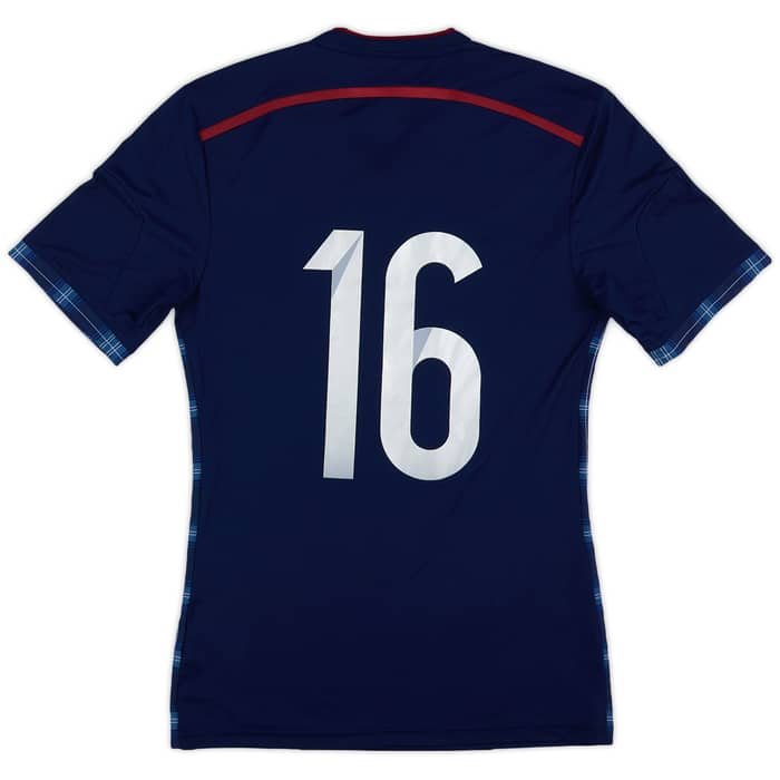 2014-15 Scotland Player Issue Home L/S Shirt #16 - 10/10 - (S)