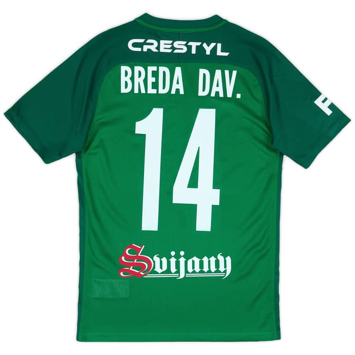 2017-18 FK Jablonec Home Shirt Breda Dav. #14 - 9/10 - (S)
