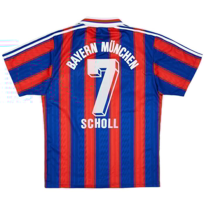 1995-97 Bayern Munich Home Shirt Scholl #7 - 8/10 - (S)