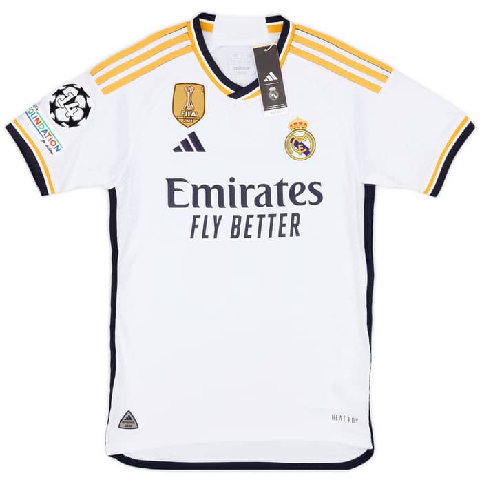 2023-24 Real Madrid Authentic Home Shirt Tchouameni #18 - 9/10 - (XS)