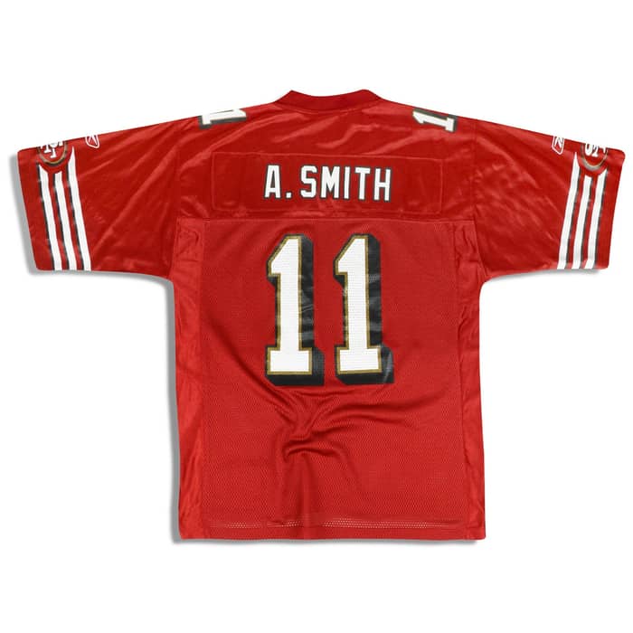 2005-06 San Francisco 49ers A. Smith #11 Reebok On Field Jersey (Home) Y
