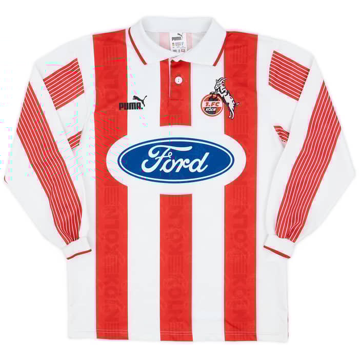 1995-96 FC Koln Home L/S Shirt - 8/10 - (XS)