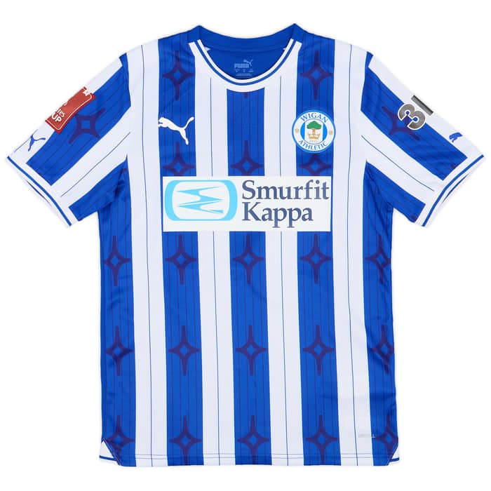 2023-24 Wigan FA Cup Match Issue Home Shirt Robinson #34