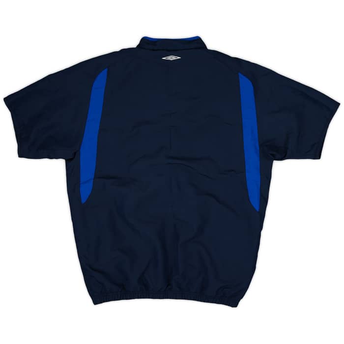 2005-06 Everton Umbro 1/2 Zip S/S Drill Top - 9/10 - (S)