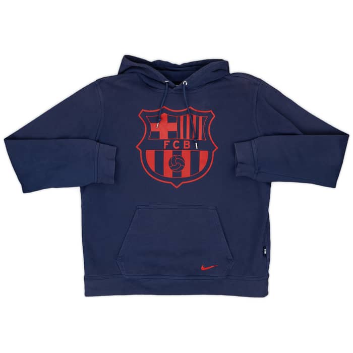2013-14 Barcelona Nike Hooded Sweat Top - 8/10 - (L)