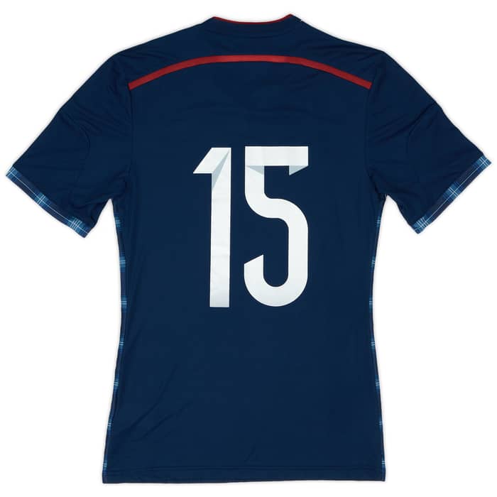 2014-15 Scotland Player Issue Home Shirt #15 - 8/10 - (S)