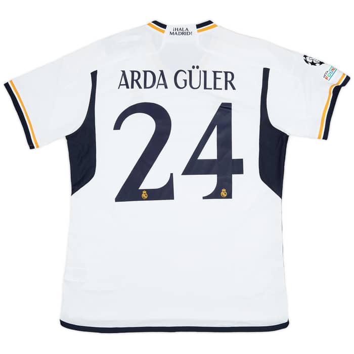 2023-24 Real Madrid Home Shirt Arda Guler #24 (XL)