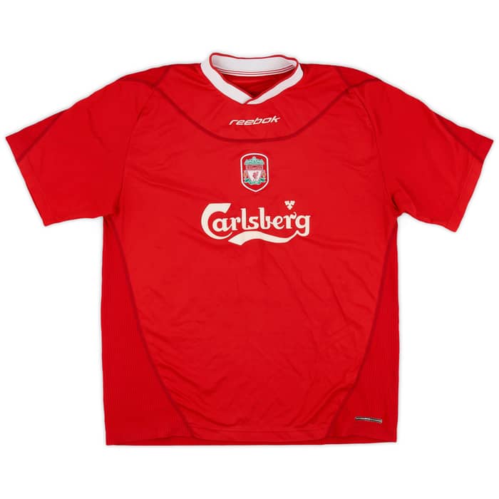 2002-04 Liverpool Home Shirt Gerrard #17 - 7/10 - (XL)