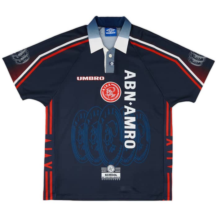 1997-98 Ajax Away Shirt F.De Boer #4 - 9/10 - (L)