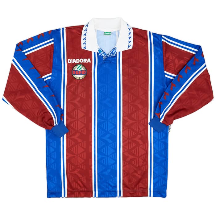1995-96 Rapid Vienna Away L/S Shirt #15 - 6/10 - (XL)