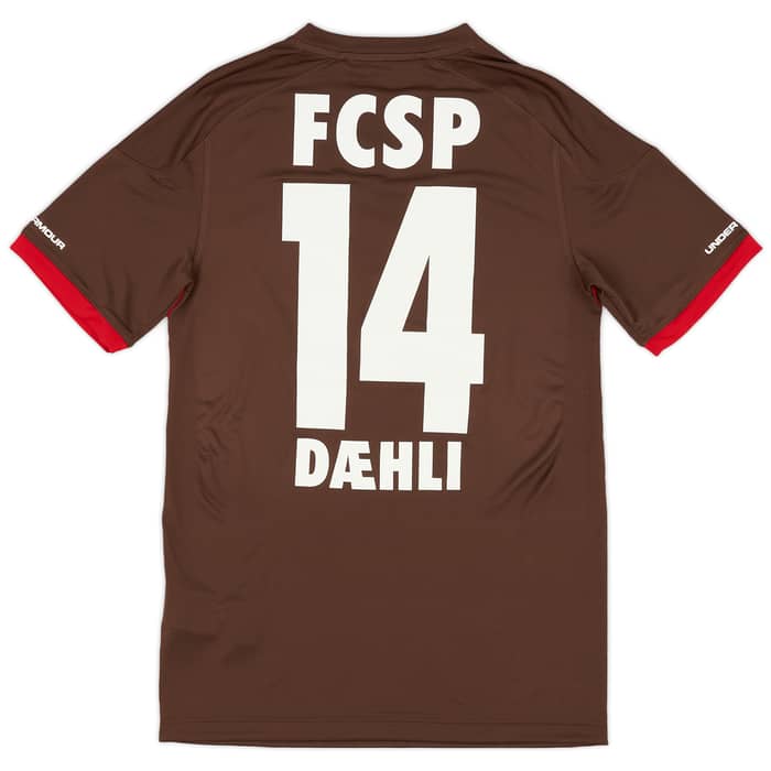 2017-18 St Pauli Home Shirt Daehli #14 (S)
