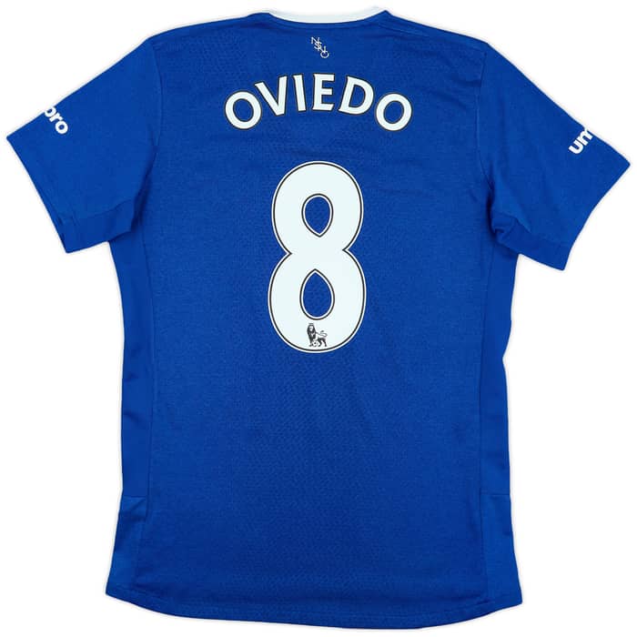 2015-16 Everton Home Shirt Oviedo #8 - 10/10 - (S)