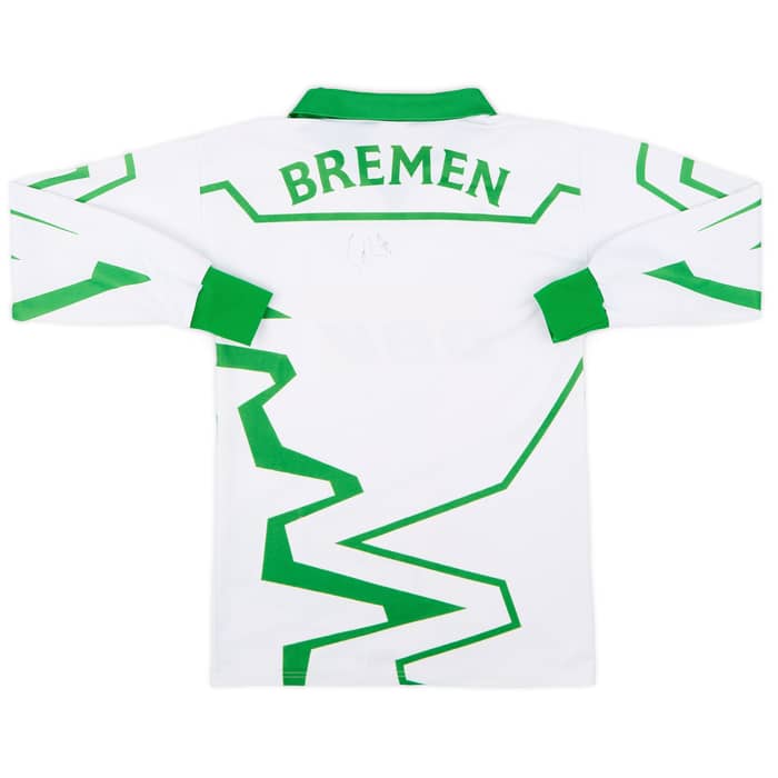 1993-94 Werder Bremen Signed Home L/S Shirt - 6/10 - (XS)