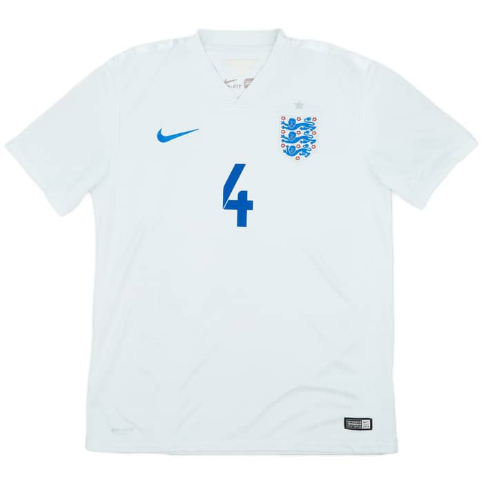 2014-15 England Home Shirt Gerrard #4 - 6/10 - (M)