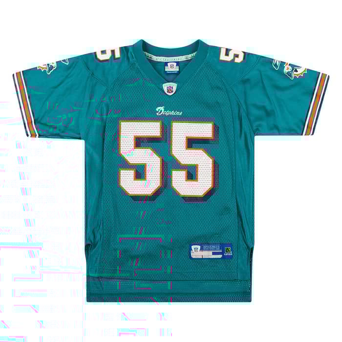 2005 Miami Dolphins Seau #55 Reebok On Field Jersey (Home) Y