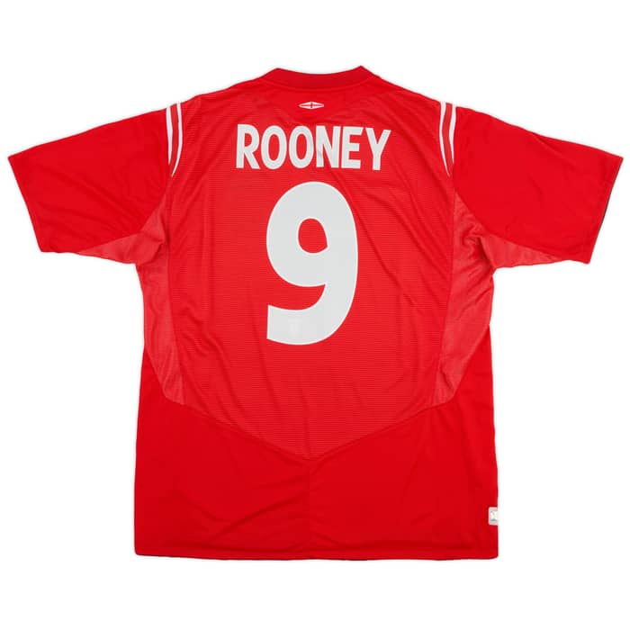 2004-06 England Away Shirt Rooney #9 - 6/10 - (XL)