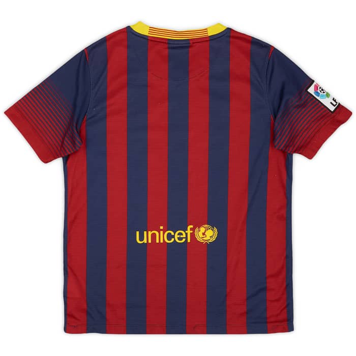 2013-14 Barcelona Home Shirt - 5/10 - (L.Boys)