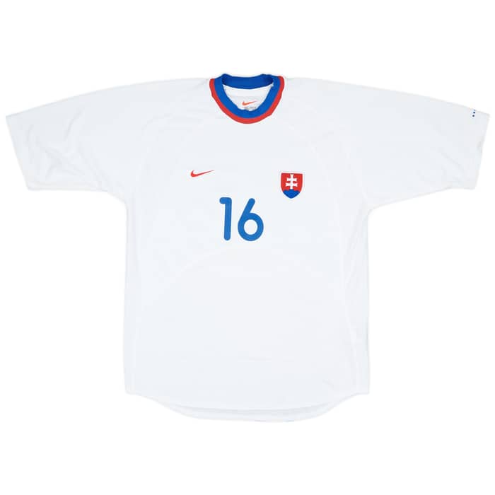 2000-01 Slovakia Match Issue Home Shirt #16