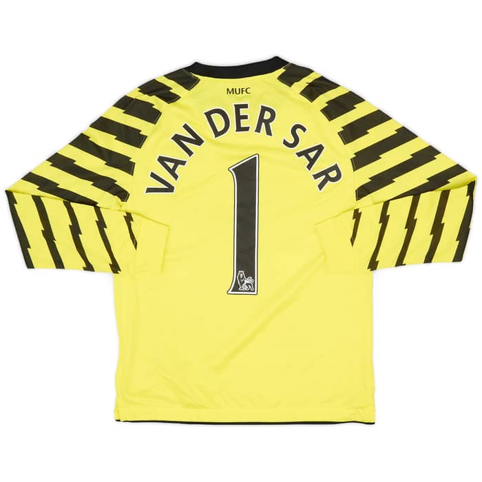 2010-11 Manchester United Yellow GK Shirt Van Der Sar #1 - 10/10 - (M.Boys)