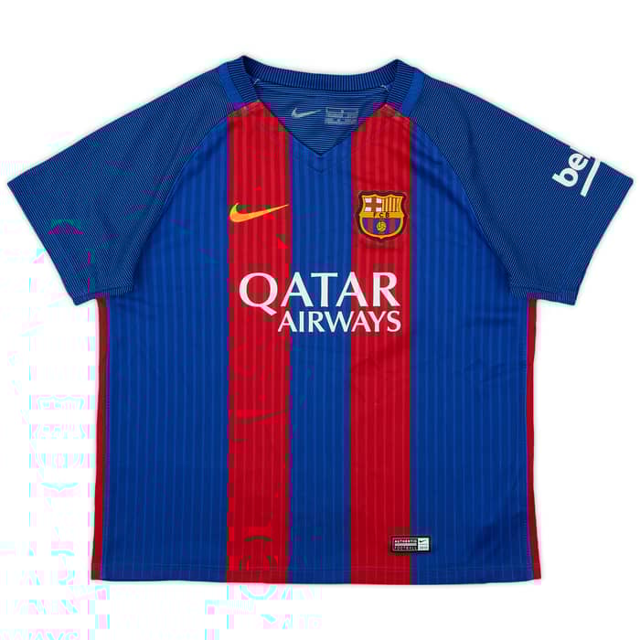 2016-17 Barcelona Home Shirt - 9/10 - (6-7 Years)