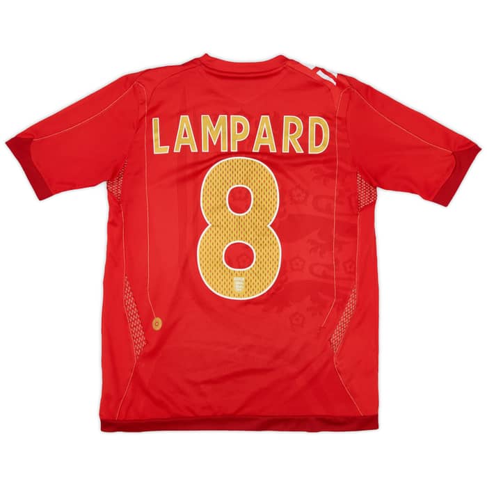 2006-08 England Away Shirt Lampard #8 - 8/10 - (XL.Boys)