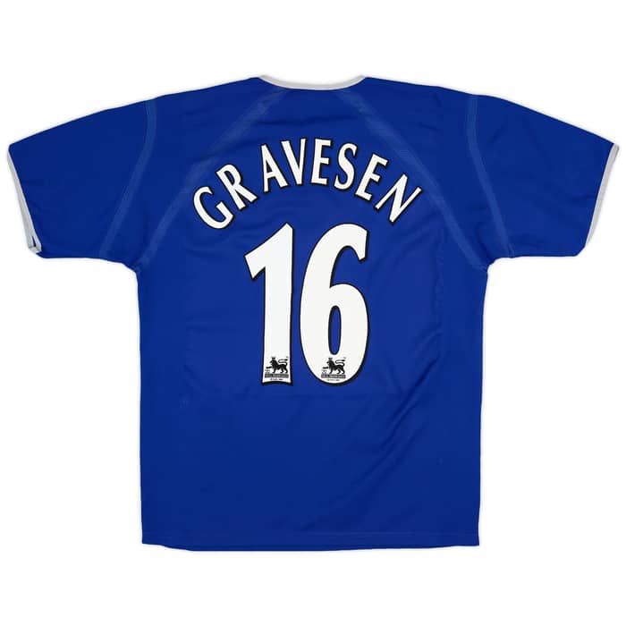 2003-04 Everton Home Shirt Gravesen #16 - 5/10 - (M)