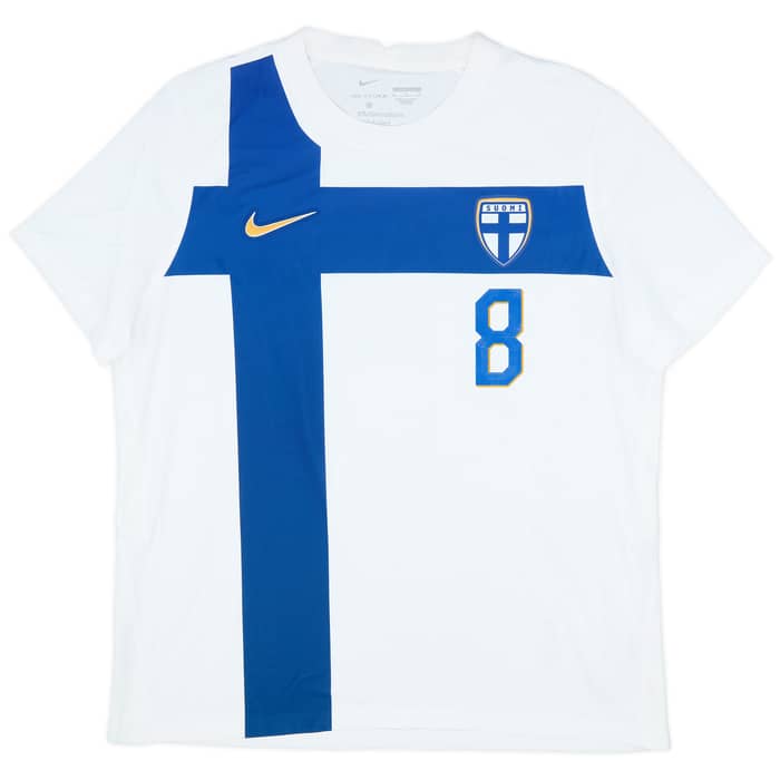 2024 Finland Match Issue Home Shirt Lod #8