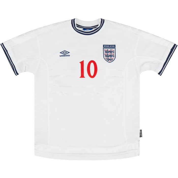 1999-00 England Home Shirt Owen #10 - 8/10 - (L)