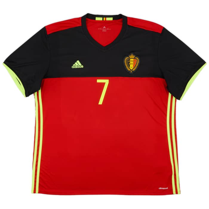 2016-17 Belgium Home Shirt De Bruyne #7 - 9/10 - (XXL)