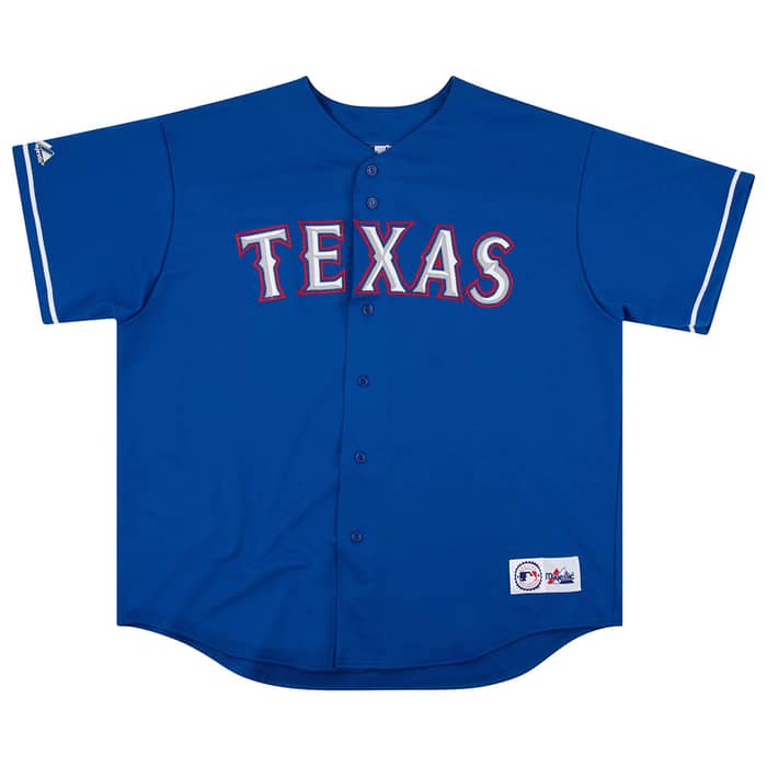 2003 Texas Rangers Rodriguez #3 Majestic Jersey (Alternate) XXL
