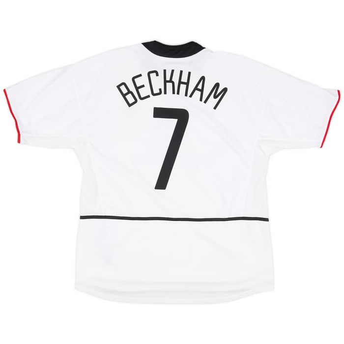 2002-03 Manchester United Away Shirt Beckham #7 - 5/10 - (XL)