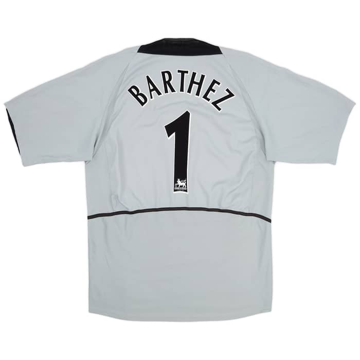 2002-04 Manchester United GK S/S Shirt Barthez #1 - 8/10 - (L)