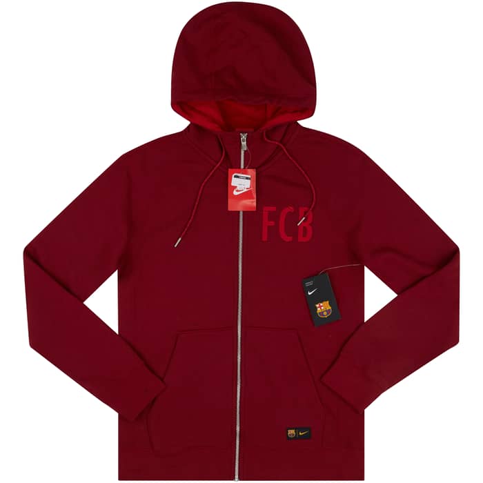 2017-18 Barcelona Nike Hooded Jacket (S)